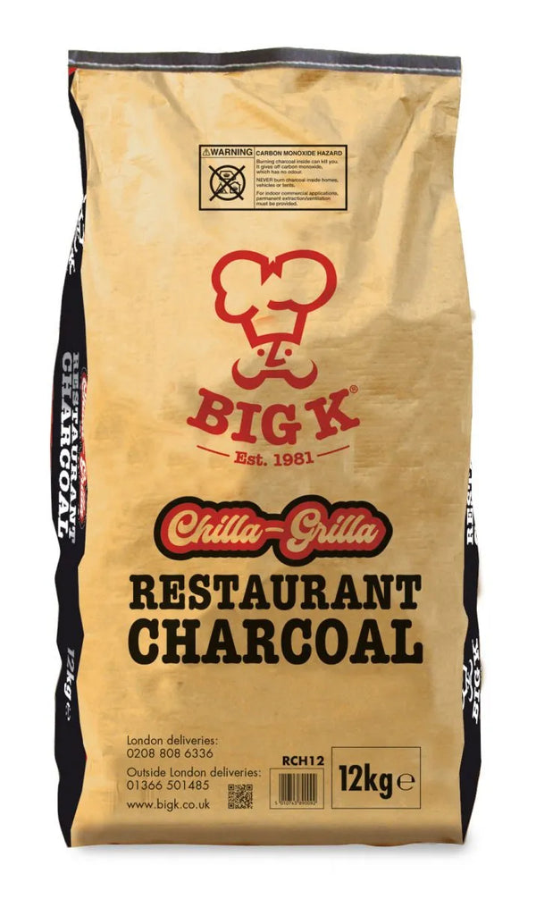 Big K 12kg Chilla-Grilla Restaurant Grade Charcoal FSC®