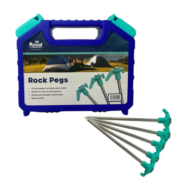 Royal Rock Tent Pegs Box Of 20