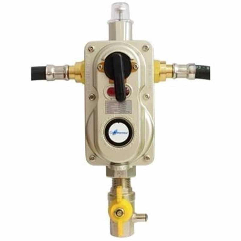 Continental 2-Cylinder Automatic Gas Changeover Valve With OPSO
