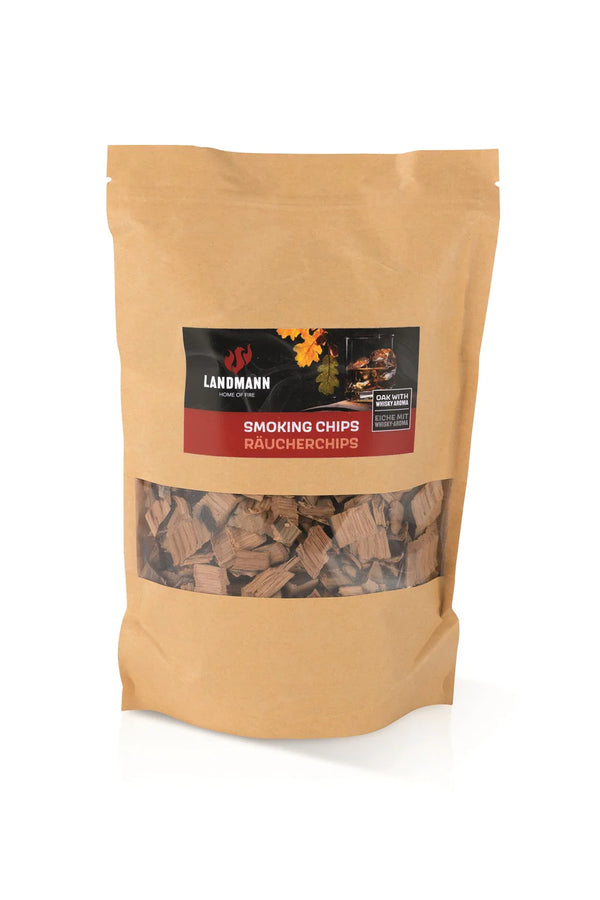 Landmann Whisky Oak Wood Smoking Chips - 500g bag