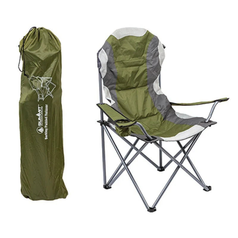 Summit Berkley Padded Relaxer High Back Chair with Carry Bag