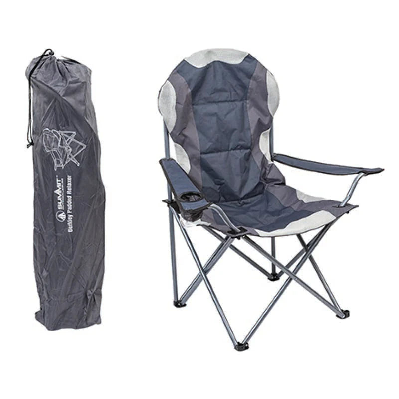 Summit Berkley Padded Relaxer High Back Chair with Carry Bag