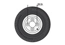 Maypole 400×8 4 Ply Wheel & Tyre MP425