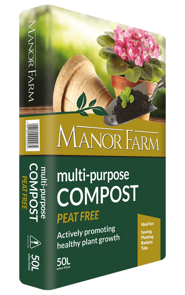 Manor Farm Multi-Purpose Compost Peat Free 50L