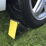 Pair of Folding Wheel Chocks with Spikes