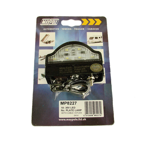 Maypole 10-30V LED Number Plate Lamp