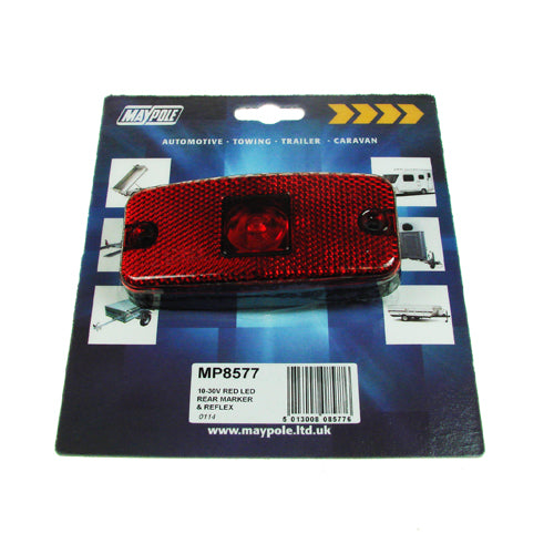 10-30V Red LED Rear Marker & Reflex Lamp