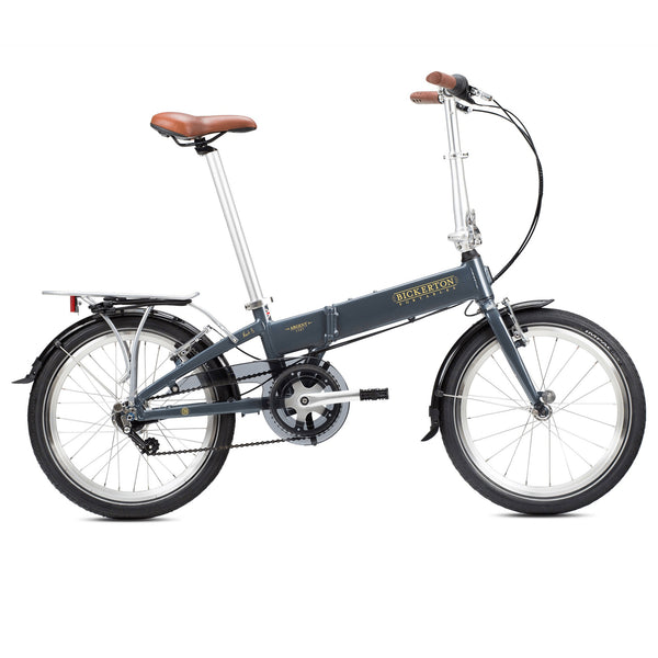 Bickerton Argent 1707 City Folding Bike in Dawn Grey Size 20" with FREE Lock
