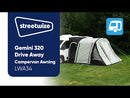 Leisurewize Gemini 320 Drive Away Low Campervan Awning For VW T4 T5 T6 Ford Custom & More