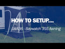 Leisurewize Baywatch 355 Caravan Air Awning, With Multi-inflation Point (LWA36)