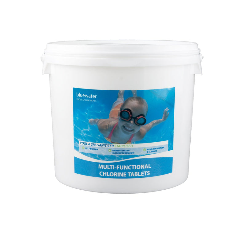 Multifuncational Chlorine Tablets 5kg 200g Tablets - Bluewater Pool & Spa Chemicals