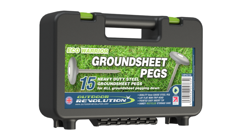 Outdoor Revolution - Eco Warrior Groundsheet Pegs x15
